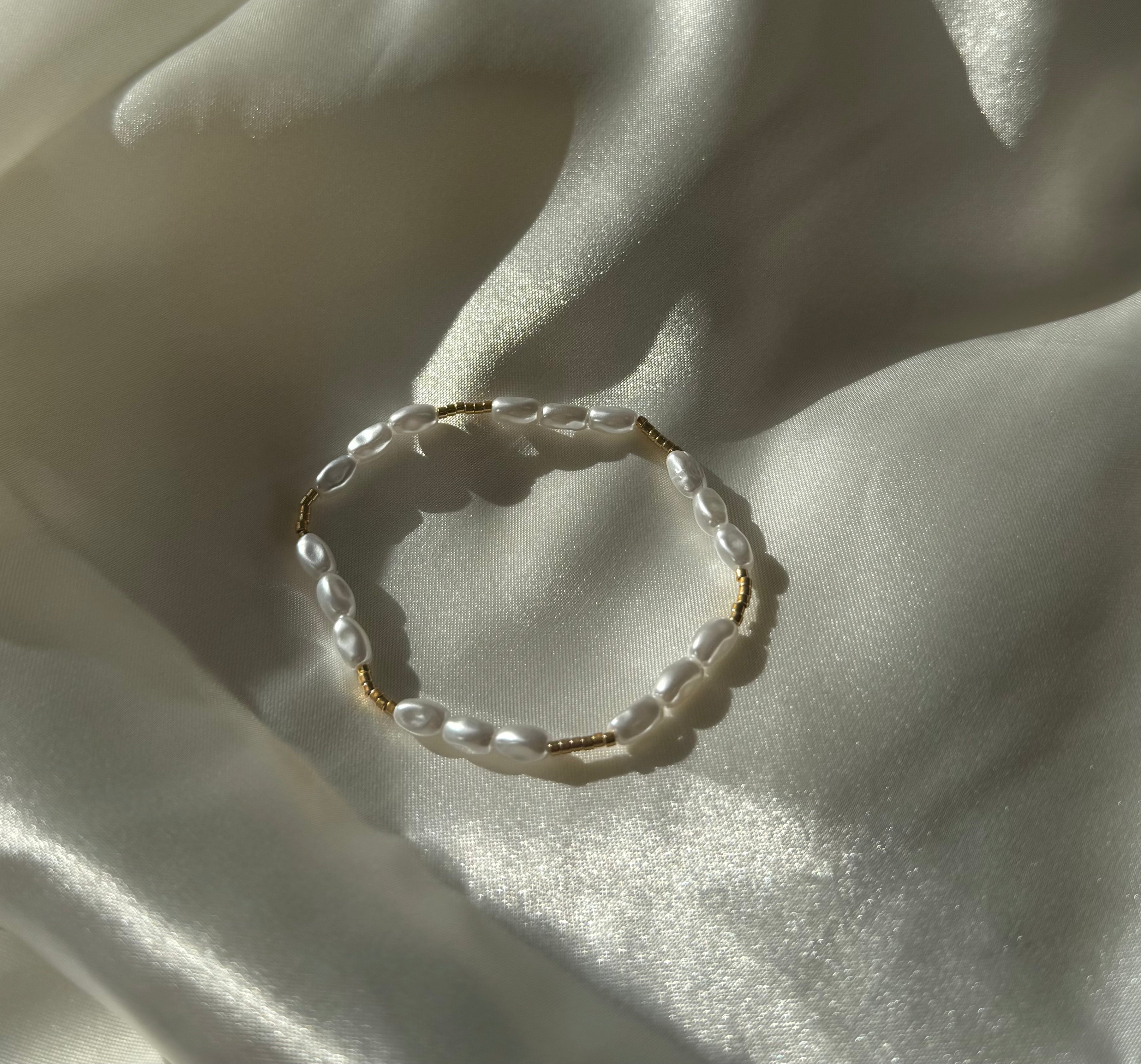 Süßwasser-Perlenarmband "Ocean Dream"