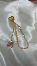 "Pearl Charm" Schlüsselanhänger Rosa